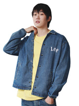 COMFORT FIT LEE X AKID FROM YESTERDAY COLLECTION MEN'S DENIM JACKET MID INDIGO