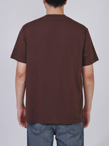 เสื้อยืดแขนสั้นผู้ชาย COMFORT FIT สีน้ำตาล