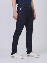 LUKE FIT LEE X AKID FROM YESTERDAY COLLECTION LOW RISE SLIM MEN'S JEANS DARK INDIGO