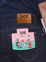 LUKE FIT LEE X AKID FROM YESTERDAY COLLECTION LOW RISE SLIM MEN'S JEANS DARK INDIGO