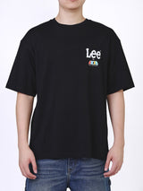 เสื้อยืดแขนสั้นผู้ชาย คอลเลคชั่น LEE X AKID FROM YESTERDAY LOOSE FIT สีดำ