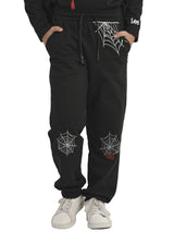 กางเกงยาวขาจั๊มเด็กผู้ชาย คอลเลคชั่น HALLOWEEN สีดำ