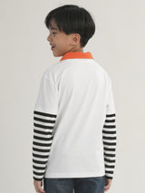 REGULAR FIT HALLOWEEN COLLECTION BOY / GIRL'S TEE LONG SLEEVE WHITE