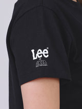 เสื้อยืดแขนสั้นผู้หญิง คอลเลคชั่น LEE X AKID FROM YESTERDAY CROPPED FIT สีดำ