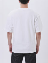 เสื้อยืดแขนสั้นผู้ชาย LOOSE FIT สีขาว