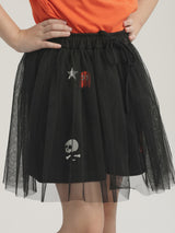 กระโปรงเด็กผู้หญิง คอลเลคชั่น HALLOWEEN สีดำ