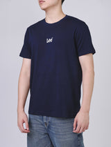 เสื้อยืดแขนสั้นผู้ชาย ทรงตรง สีกรมท่า