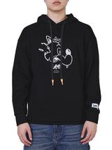 เสื้อฮู้ดดี้แบบสวมผู้ชาย คอลเลคชั่น LEE X AKID FROM YESTERDAY LOOSE FIT สีดำ