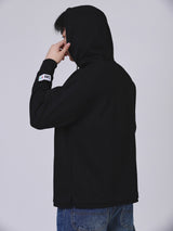 เสื้อฮู้ดดี้แบบสวมผู้ชาย คอลเลคชั่น LEE X AKID FROM YESTERDAY LOOSE FIT สีดำ