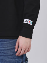 เสื้อฮู้ดดี้แบบสวมผู้ชาย คอลเลคชั่น LEE X AKID FROM YESTERDAY LOOSE FIT สีดำ