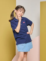 REGULAR FIT UNISEX KIDS'S SHORT SLEEVE POLO NAVY
