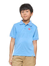REGULAR FIT UNISEX KIDS'S SHORT SLEEVE POLO BLUE