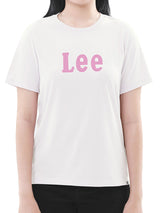 เสื้อยืดแขนสั้นผู้หญิง ทรงตรง สีครีม