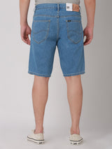 กางเกงขาสั้นผู้ชาย สียีนส์อ่อน