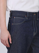 กางเกงยีนส์ผู้ชาย RETRO STRAIGHT FIT เอวสูง ทรงกระบอก สียีนส์เข้ม