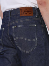 กางเกงยีนส์ผู้ชาย RETRO STRAIGHT FIT เอวสูง ทรงกระบอก สียีนส์เข้ม