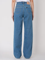 RELAXED FIT MID RISE COMFORT WOMEN'S JEANS MID INDIGO