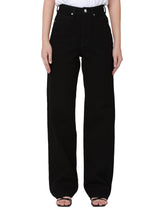 RELAXED FIT MID RISE COMFORT WOMEN'S JEANS BLACK