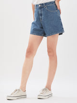 กางเกงยีนส์ขาสั้นผู้หญิง สียีนส์อ่อน