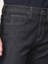 กางเกงยีนส์ผู้ชาย AUSTIN FIT เอวกลาง ทรงตรง สียีนส์เข้ม