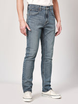 กางเกงยีนส์ผู้ชาย AUSTIN FIT เอวกลาง ทรงตรง สียีนส์อ่อน