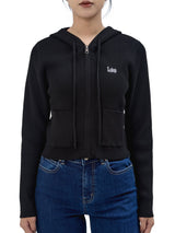 SLIM FIT DENIM OBSESSION COLLECTION WOMEN'S ZIP UP HOODIE BLACK