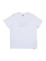 เสื้อยืดแขนสั้นผู้หญิง ทรงตรง สีครีม