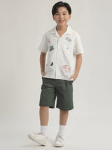 LEE X AKID FROM YESTERDAY COLLECTION BOY'S SHORTS GREEN