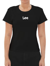 REGULAR FIT WOMEN'S SHORT SLEEVE T-SHIRT BLACK