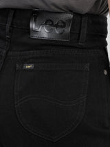WIDE LEG FIT HIGH RISE RELAXED WOMEN'S JEANS BLACK