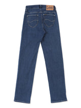 กางเกงยีนส์ผู้หญิง NORMA FIT เอวกลาง ทรงเข้ารูป สียีนส์กลาง