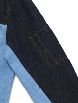 เสื้อแจ็คเก็ตผู้ชาย คอลเลคชั่น LEE X SAUCONY RELAXED FIT สียีนส์เข้ม (ฟอกน้อย)