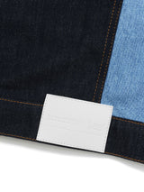 เสื้อแจ็คเก็ตผู้ชาย คอลเลคชั่น LEE X SAUCONY RELAXED FIT สียีนส์เข้ม (ฟอกน้อย)