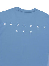 เสื้อยืดแขนยาวผู้ชาย คอลเลคชั่น LEE X SAUCONY RELAXED FIT สีฟ้า