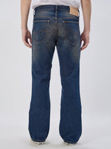 BOOTCUT FIT DENIM OBSESSION COLLECTION HIGH RISE MEN'S JEANS MID INDIGO