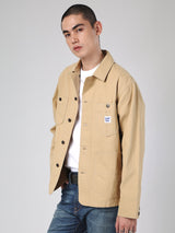 เสื้อแจ็คเก็ตผู้ชาย คอลเลคชั่น 101 ทรงตรง สีน้ำตาล