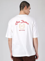 LOOSE FIT CHINESE NEW YEAR 2026 COLLECTION MEN'S SHORT SLEEVE T-SHIRT WHITE