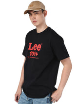 เสื้อยืดแขนสั้นผู้ชาย คอลเลคชั่น 101 COMFORT FIT สีดำ