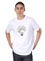 เสื้อยืดแขนสั้นผู้ชาย คอลเลคชั่น 101 COMFORT FIT สีขาว