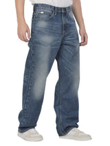 กางเกงยีนส์ผู้ชาย คอลเลคชั่น DENIM OBSESSION EASY RIDERS FIT เอวกลาง ต้นขากว้าง สียีนส์กลาง