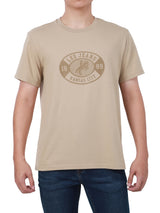 REGULAR FIT MEN'S SHORT SLEEVE T-SHIRT BEIGE