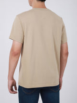 REGULAR FIT MEN'S SHORT SLEEVE T-SHIRT BEIGE