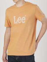 เสื้อยืดแขนสั้นผู้ชาย ทรงตรง สีน้ำตาล