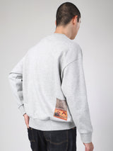 เสื้อสเวตเชิ้ตผู้ชาย คอลเลคชั่น 101 LOOSE FIT สีเทา