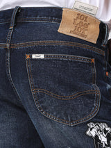 กางเกงยีนส์ผู้ชาย คอลเลคชั่น 101 RETRO STRAIGHT FIT เอวสูง ทรงกระบอก สียีนส์เข้ม