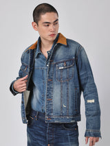 COMFORT FIT 101 COLLECTION MEN'S DENIM JACKET LIGHT INDIGO