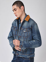 COMFORT FIT 101 COLLECTION MEN'S DENIM JACKET LIGHT INDIGO