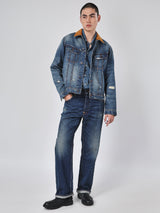 COMFORT FIT 101 COLLECTION MEN'S DENIM JACKET LIGHT INDIGO