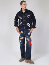 เสื้อแจ็คเก็ตผู้ชาย คอลเลคชั่น 101 COMFORT FIT สียีนส์เข้ม