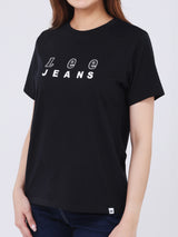 REGULAR FIT WOMEN'S SHORT SLEEVE T-SHIRT BLACK